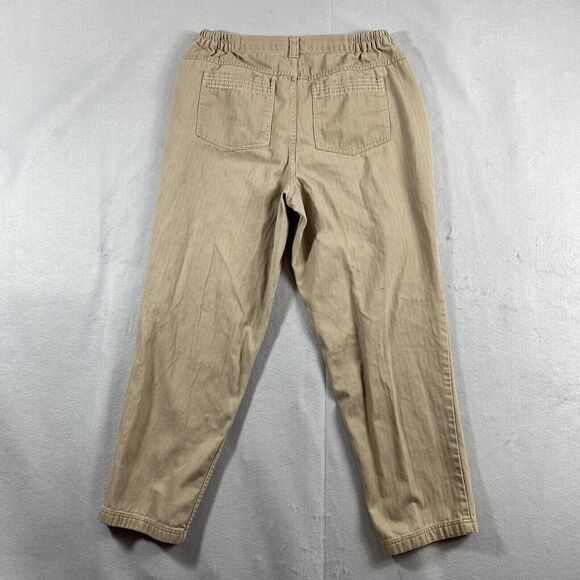 CJ Banks Pants Womens Plus 16W Brown Career Denim 100% Cotton - Picture 2 of 8